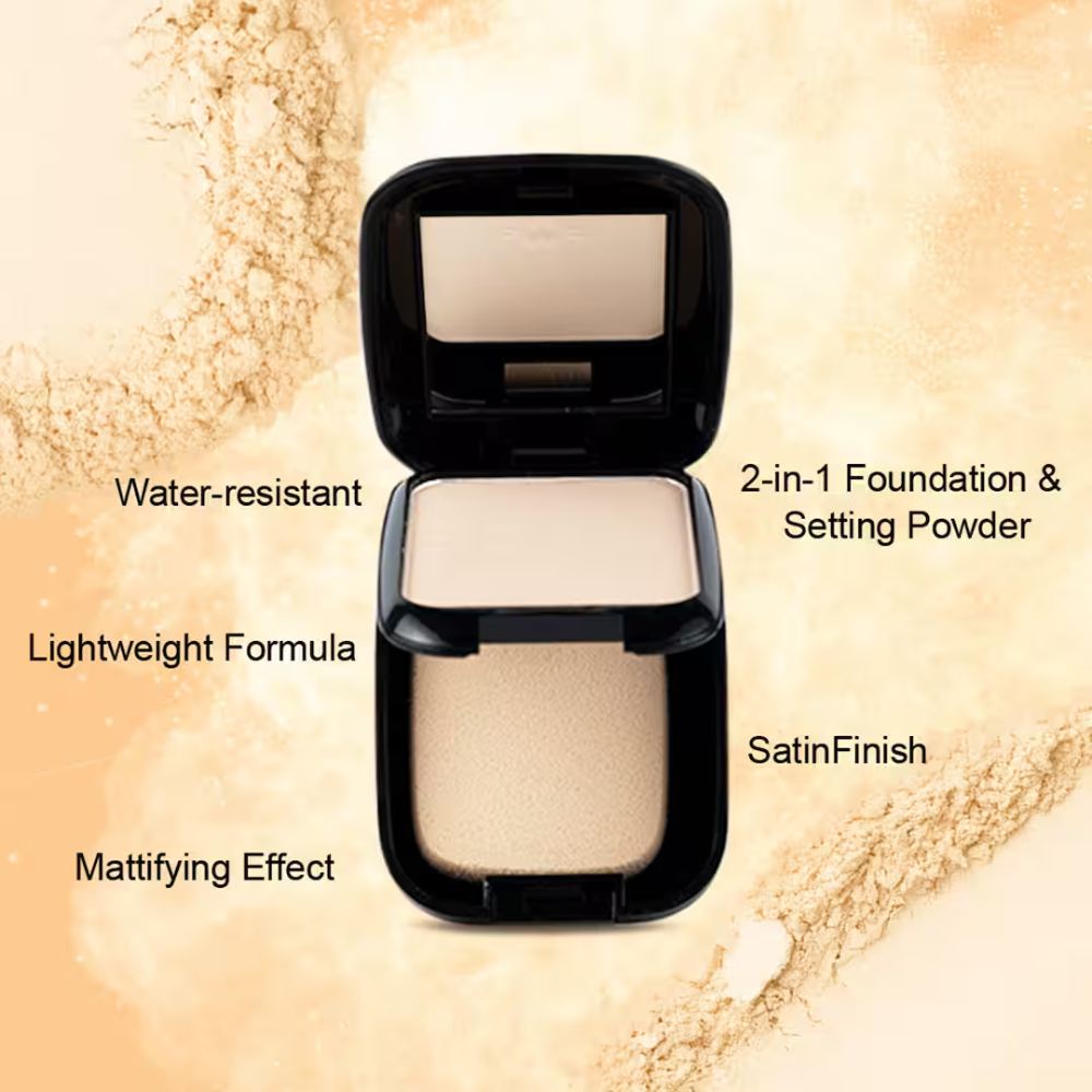 Forever52 Daily Life Dual Wet and Dry Compact With Sponge and Mirror 12g - Honey