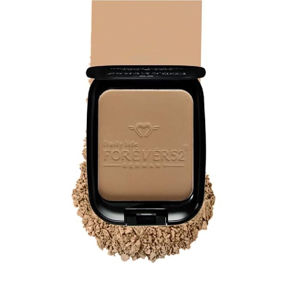 Forever52 Daily Life Dual Wet and Dry Compact With Sponge and Mirror 12g - Honey