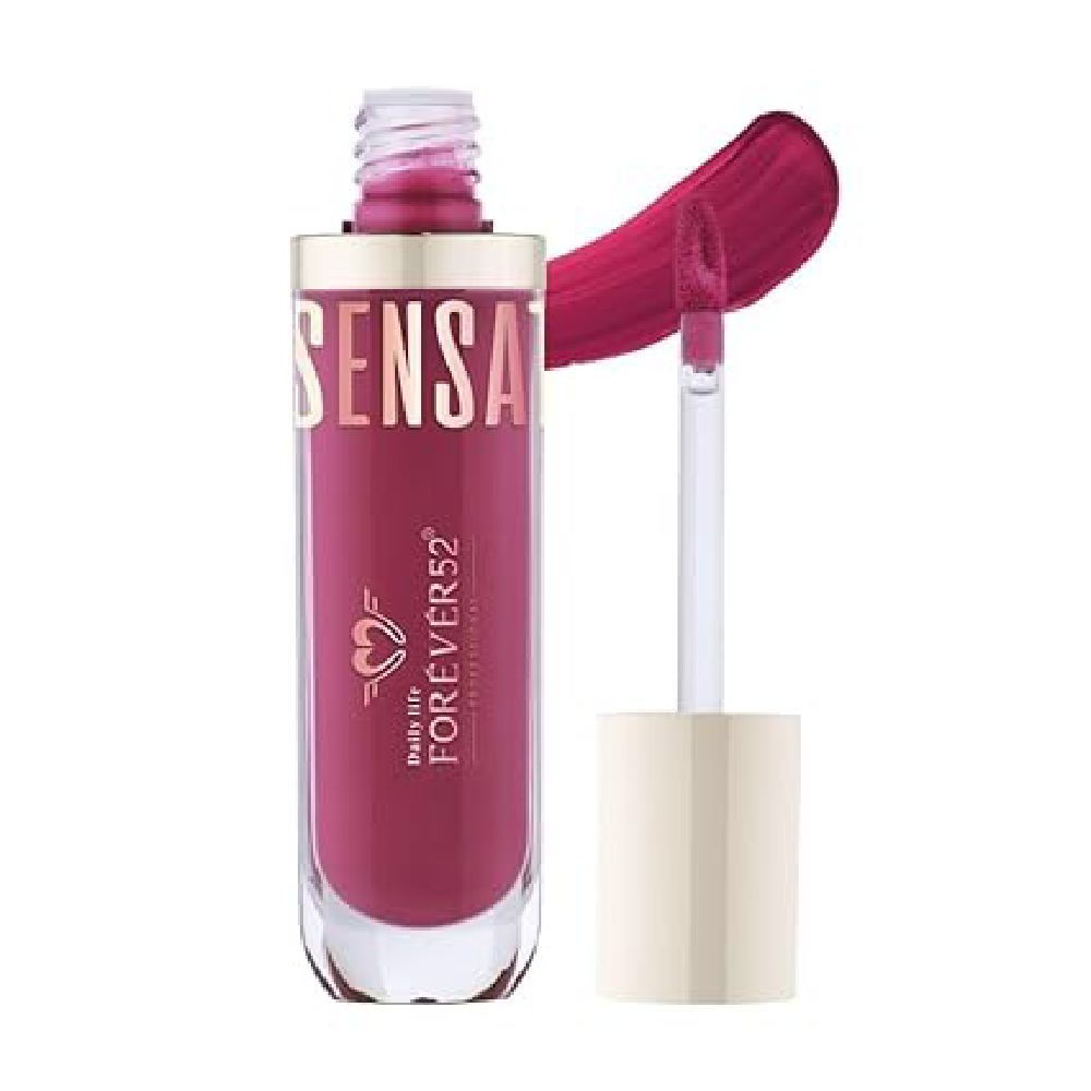 Forever52 Daily Life Sensational Lip Long-Lasting & Smudge-Proof Matte Liquid Lipstick (Berry Punch-18, 6Ml)