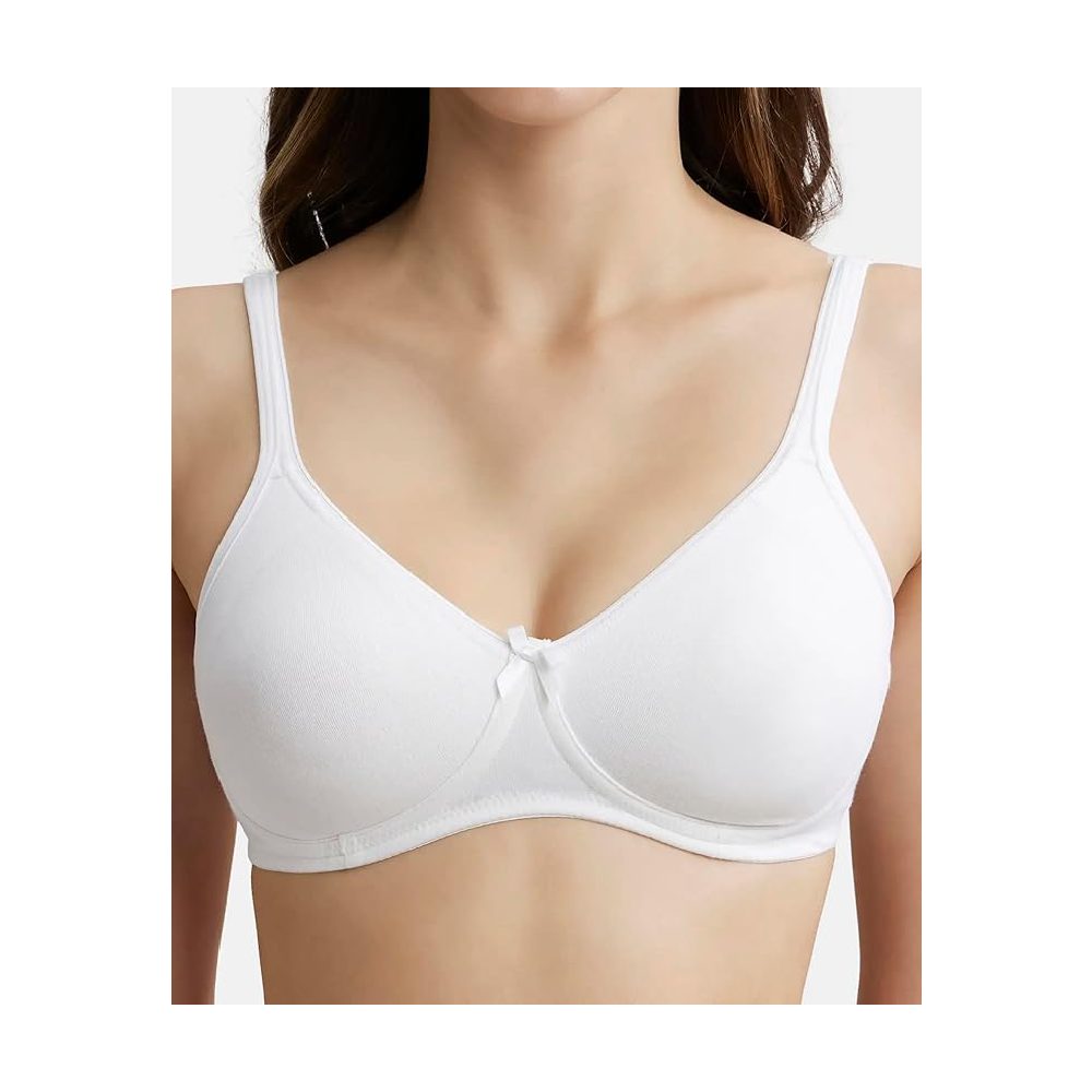 Jockey 1722 Women's Wirefree Non Padded Super Combed Cotton Elastane Stretch Medium Coverage 34B