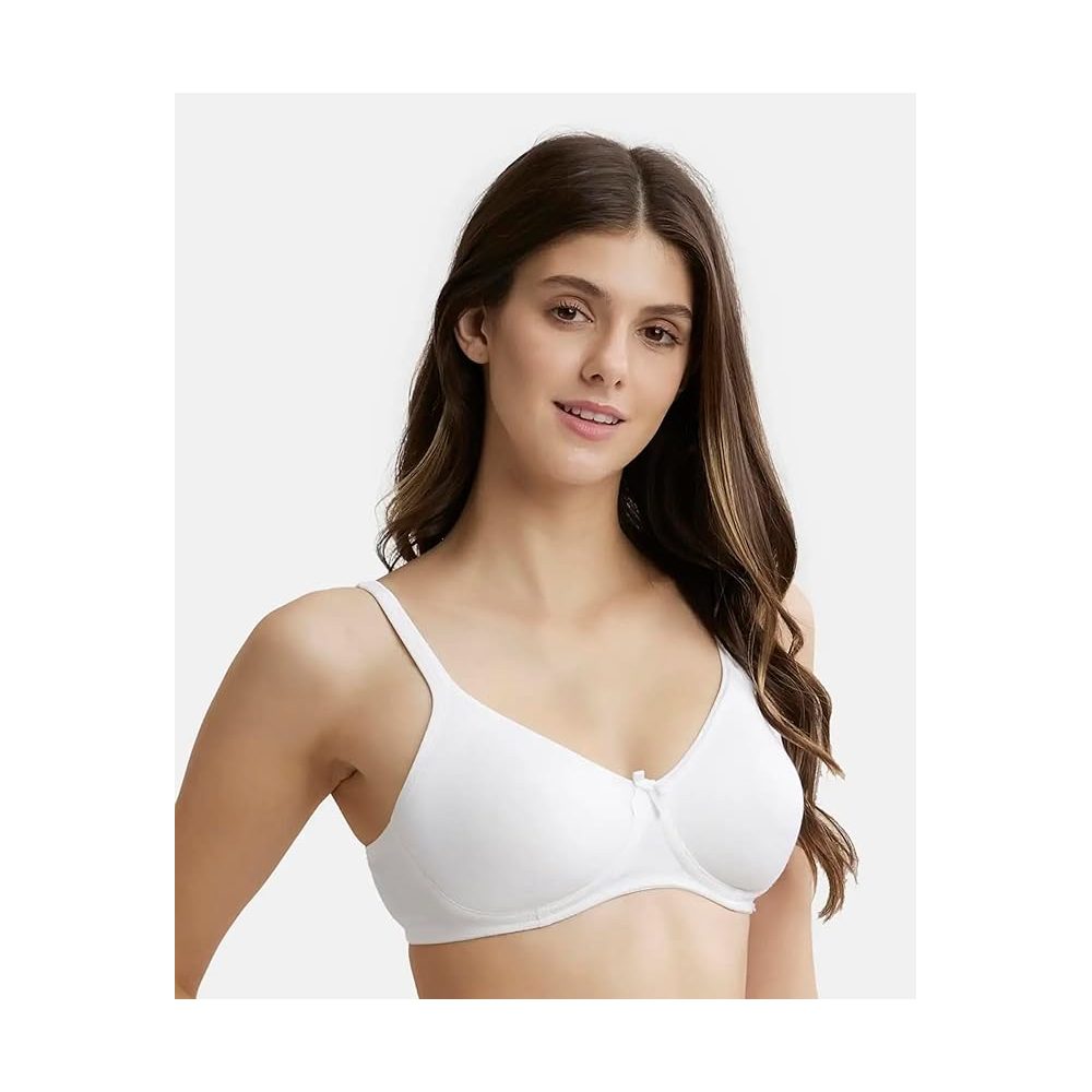Jockey 1722 Women's Wirefree Non Padded Super Combed Cotton Elastane Stretch Medium Coverage 34B