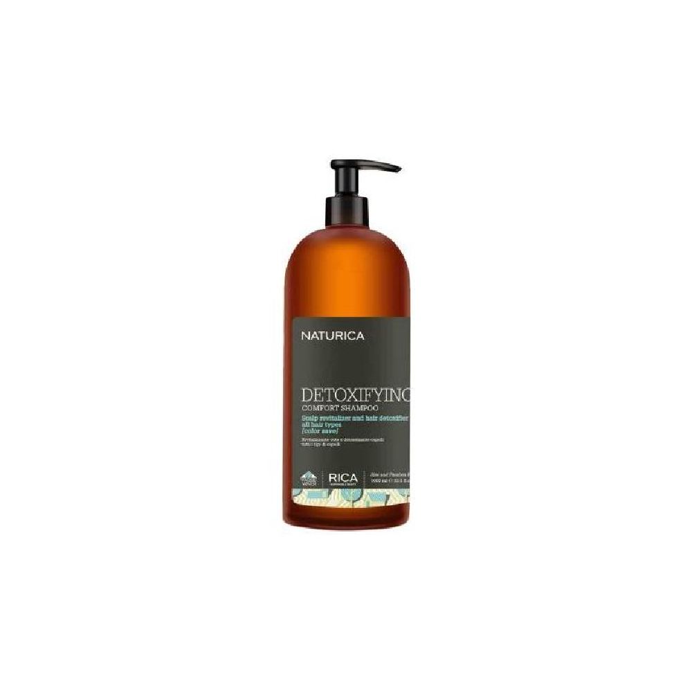 Naturica Detoxifying Comfort Shampoo for All Hair Type with Rosemary Oil and Capparis Spinosa Extracts - 1ltr