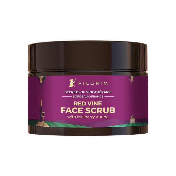 Pilgrim Red Vine Face Scrub with Mulberry & Aloe 50 gm