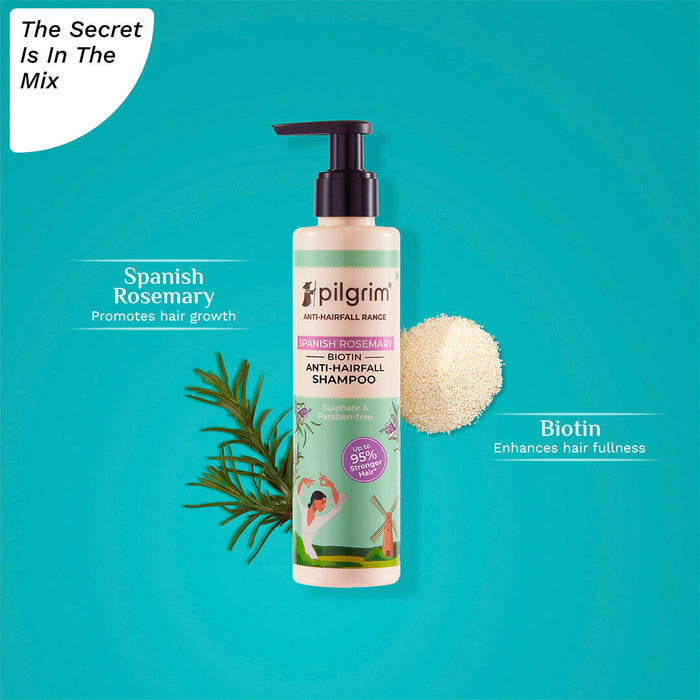 Pilgrim Spanish Rosemary & Biotin Anti-Hairfall Shampoo 250gm