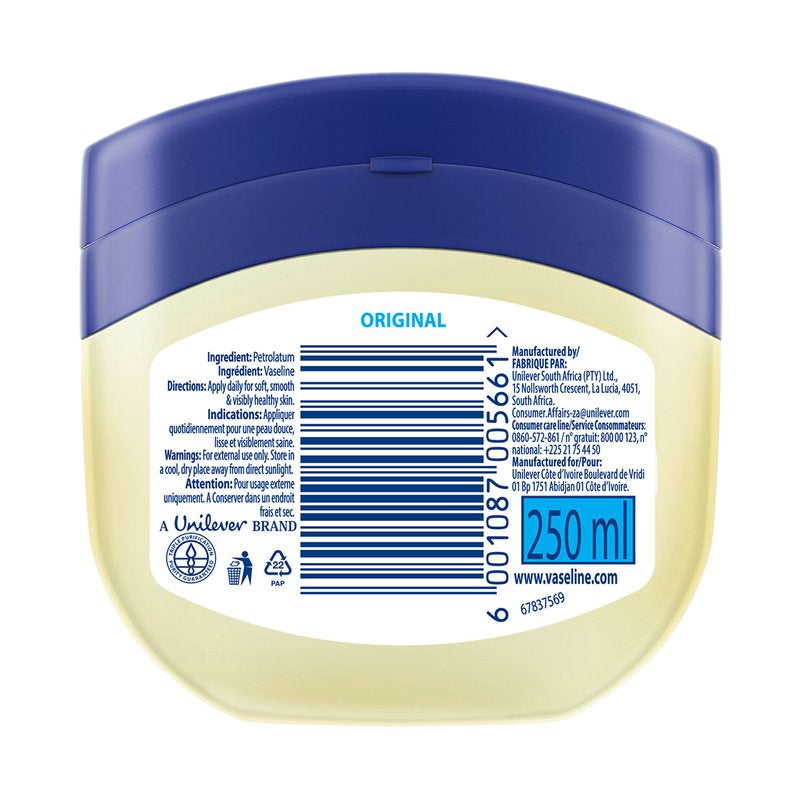 Vaseline Original Pure Skin Jelly, 250ml