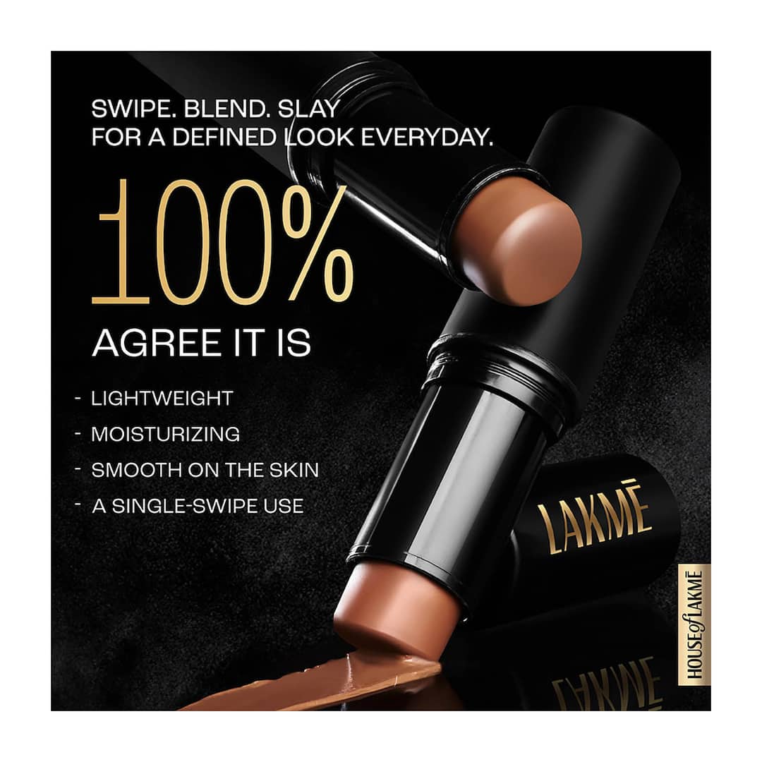 Lakme Facelift Foundation Stick - C280 Cool Tan (11 g)