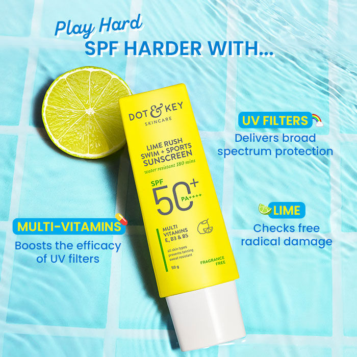 Dot & Key Lime Rush Swim + Sports Sunscreen SPF 50+ PA++++ (50g)