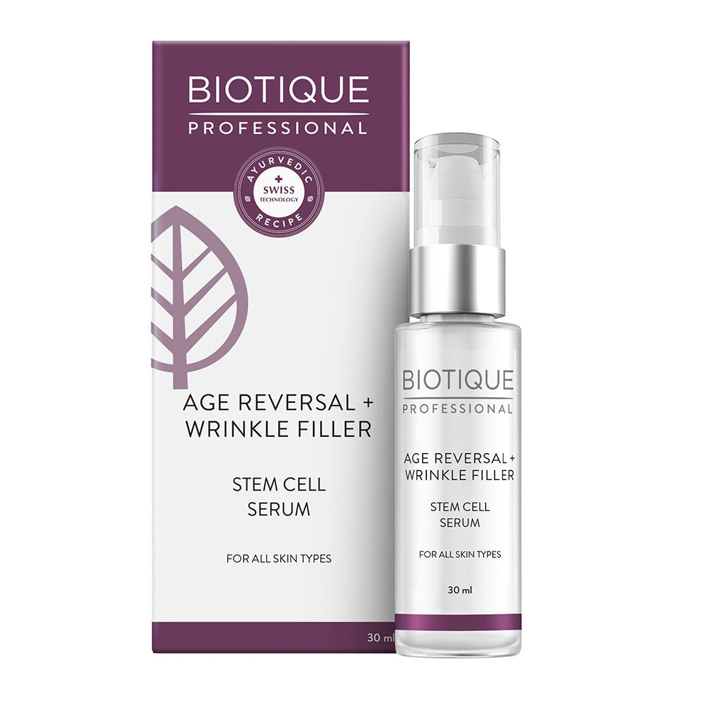 Biotique Professional Age Reversal + Wrinkle Filler Stem Cell Serum (30ml)