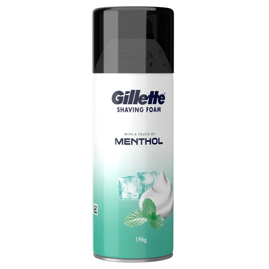Gillette Classic Menthol Shaving Foam (196gm)