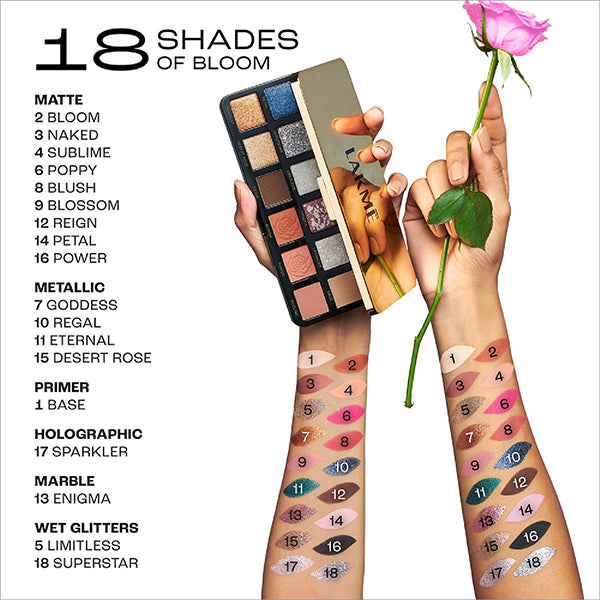 Lakme Rouge Bloom Eyeshadow Pro-Palette 27 gm