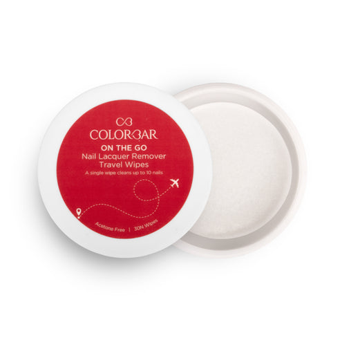 Colorbar On The Go Nail Lacquer Remover Wipes - Sunshine Rose (30 Wipes)