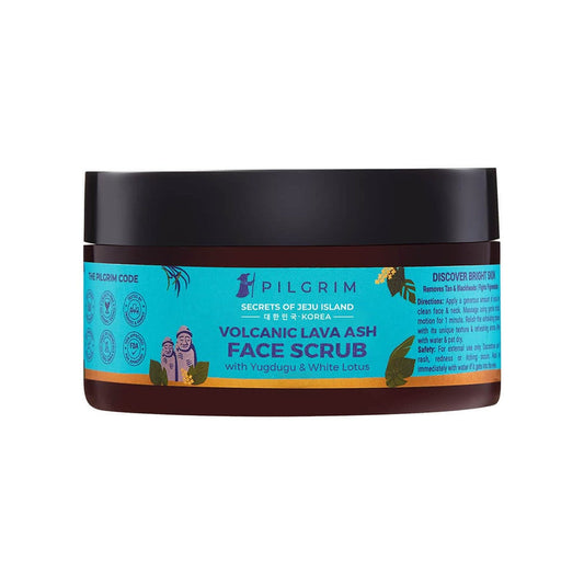 Pilgrim Volcanic Lava Ash Face Scrub with Yugdugu & White Lotus 100 gm