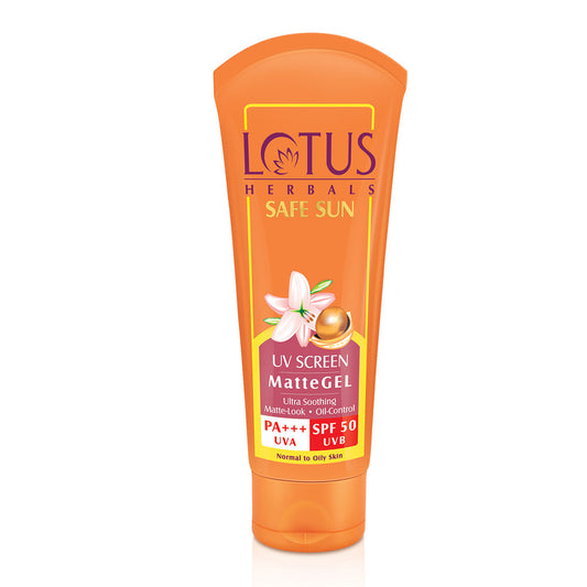Lotus Herbals Safe Sun UV Screen Matte Gel Pa+++ SPF - 50 (100gm)