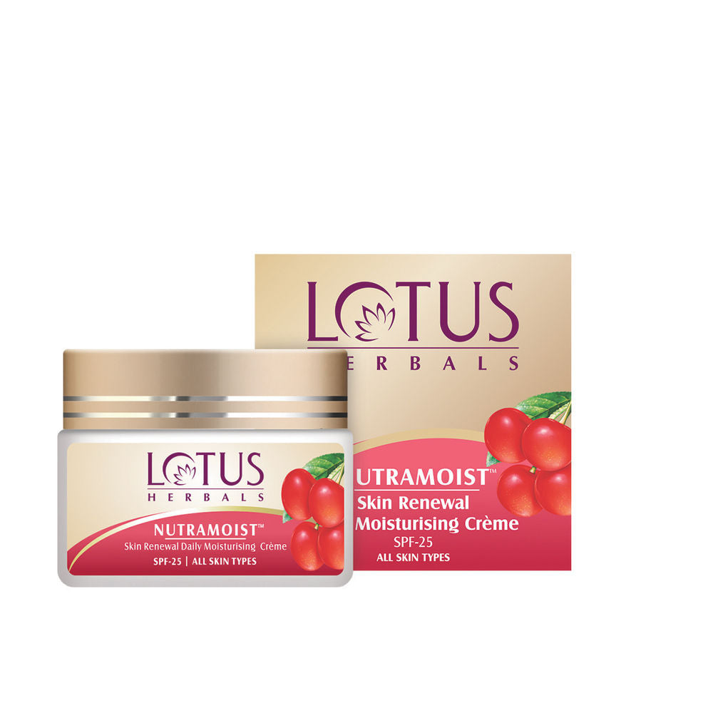Lotus Herbal Nutramoist Skin Renewal Daily Moisturising Creme Spf-25 (50gm)