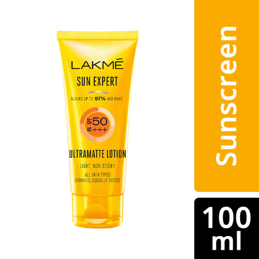 Lakme Sun Expert SPF 50 PA+++ Ultra Matte Lotion Sunscreen (100ml)