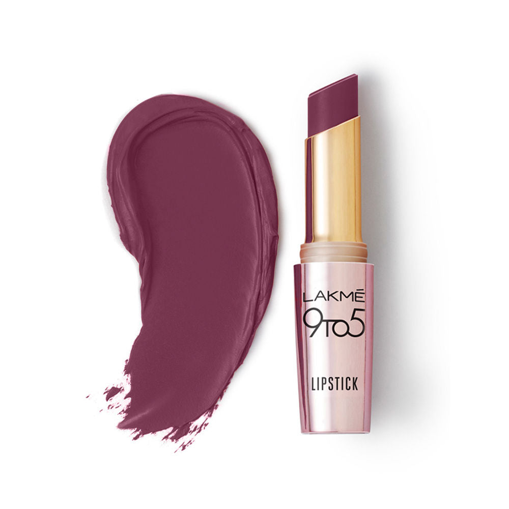 Lakme 9 To 5 Primer + Matte Lipstick - MM2 Garnet Punch (3.6g)