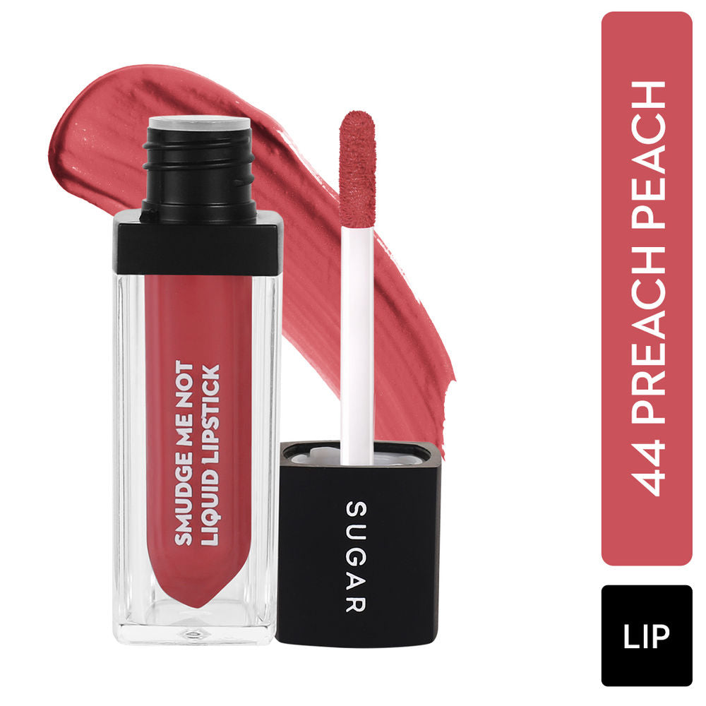 SUGAR Smudge Me Not Liquid Lipstick - 44 Preach Peach (4.5ml)