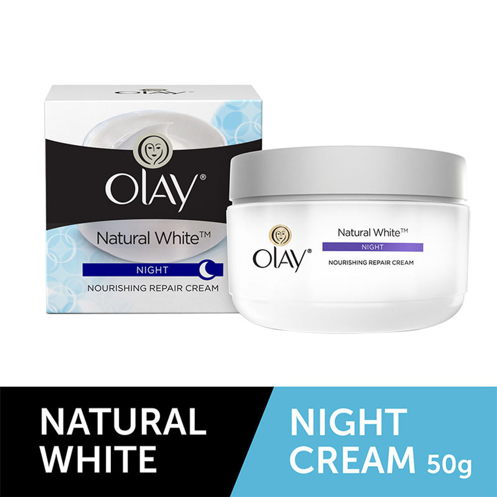 Olay Natural White 7 IN ONE Nourishing Night Repair Cream (50gm)