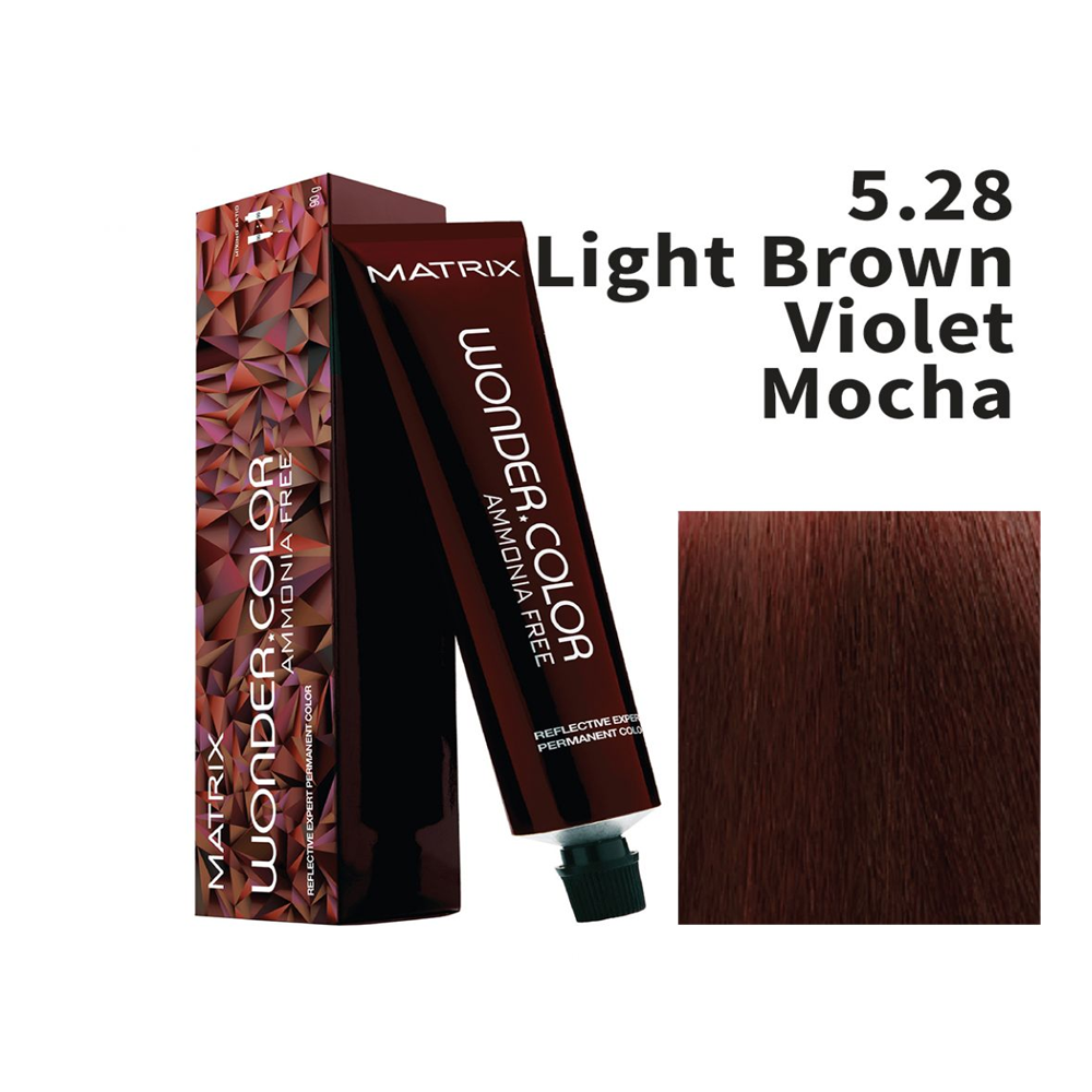 Matrix Wonder Color Ammonia Free 5.28 (Light Brown with Violet Mocha)