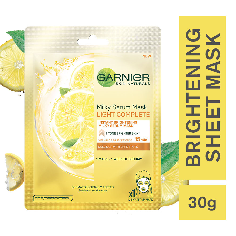 Garnier Skin Naturals Light Complete Milky Serum Sheet Mask (30gm)