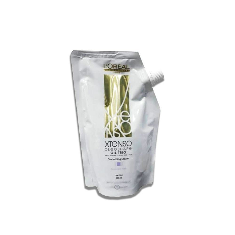 Loreal Professionnel Paris Xtenso Oleoshape Oil Trio Smoothing Cream Extra Resistant Hair 400ml