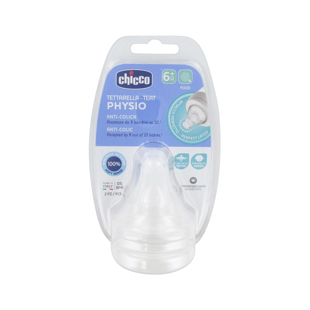 Chicco Physio 2 Teats Meal Flow 6 Months