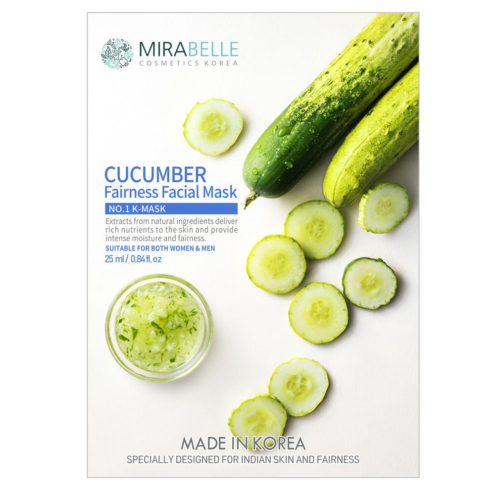 Mirabelle Korea Cucumber Fairness Facial Mask (25ml)