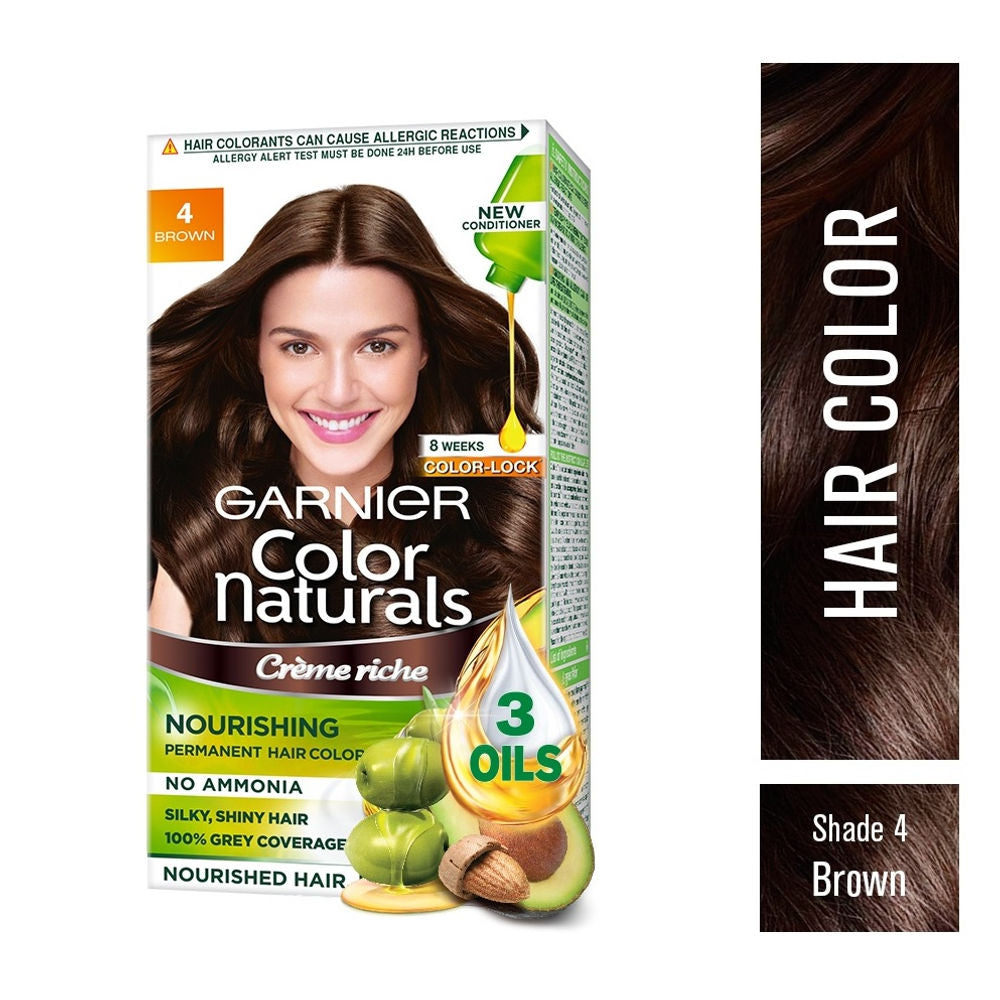 Garnier Color Naturals - 4 Brown (70ml+60gm)