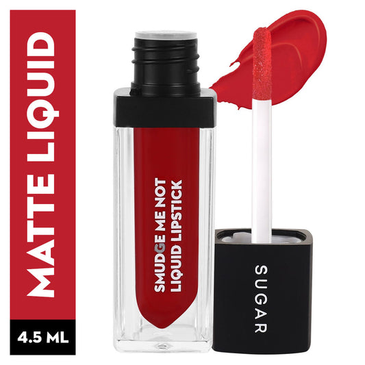SUGAR Smudge Me Not Liquid Lipstick - 50 Dandy Candy (Pinkish Red) (4.5ml)