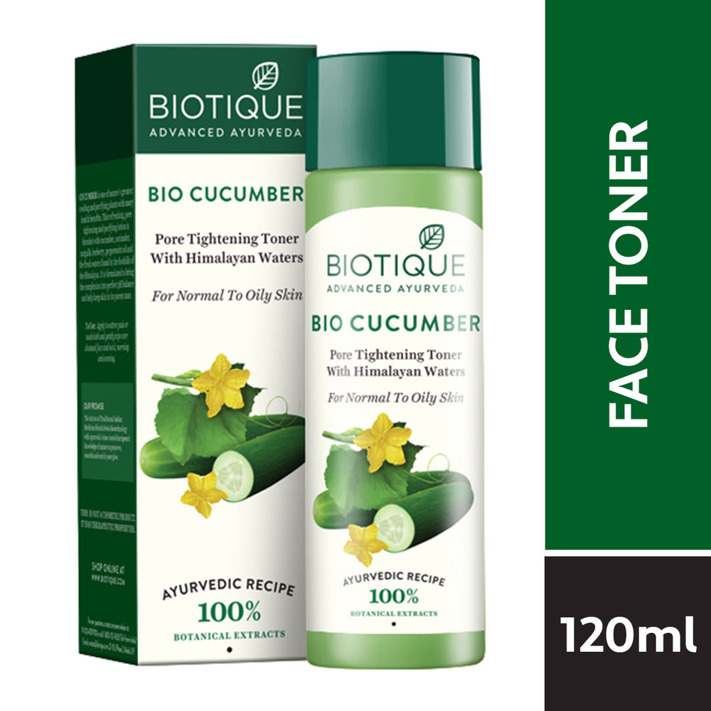 Biotique Bio Cucumber Pore Tightening Toner With Himalayan Waters (120ml)
