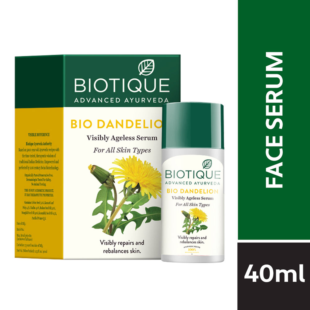 Biotique Bio Dandelion Visibly Ageless Serum (40ml)
