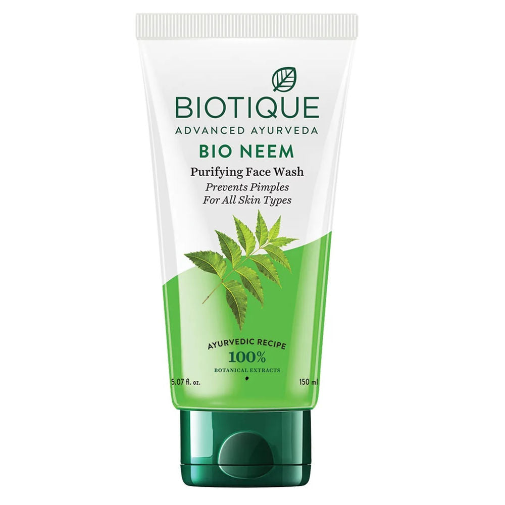 Biotique Bio Neem Purifying Face Wash Prevents Pimples For All Skin Types (150ml)