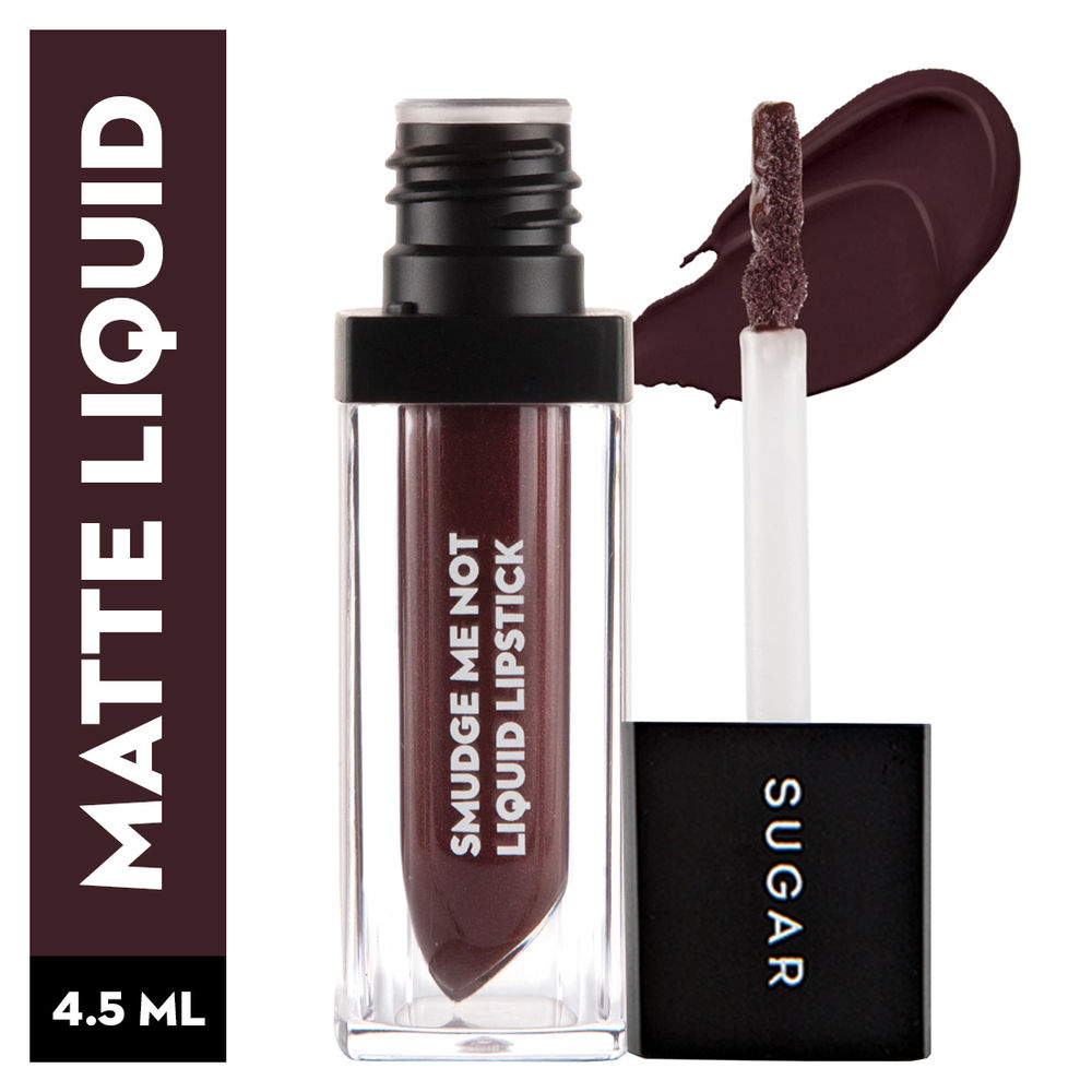 SUGAR Smudge Me Not Liquid Lipstick - 27 Brown Crown (Plum Brown) (4.5ml)