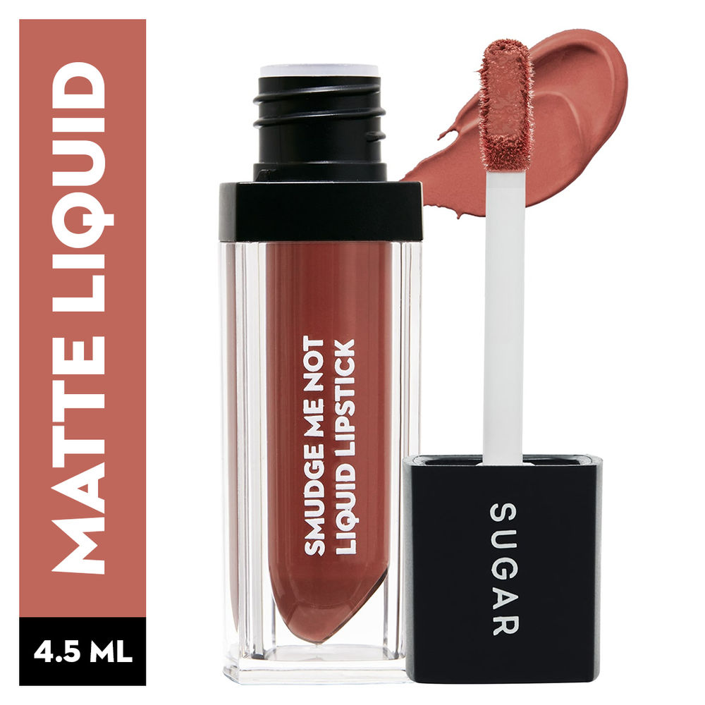 SUGAR Smudge Me Not Liquid Lipstick - 37 Hot Apricot (Peachy Nude) (4.5ml)