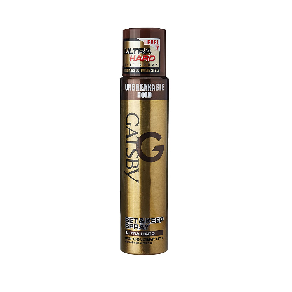 Gatsby Set And Keep Ultra Hard Hair Spray, 250ml