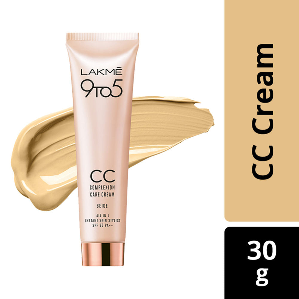 Lakme 9 To 5 Complexion Care Face CC Cream SPF 30 PA++ - Beige (30g)