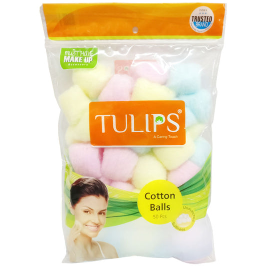 Tulips Color Cotton Balls (50pcs)