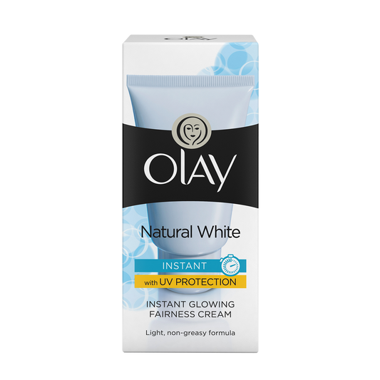 Olay Natural White Instant Glowing Fairness Skin Cream with UV Protection (40gm)