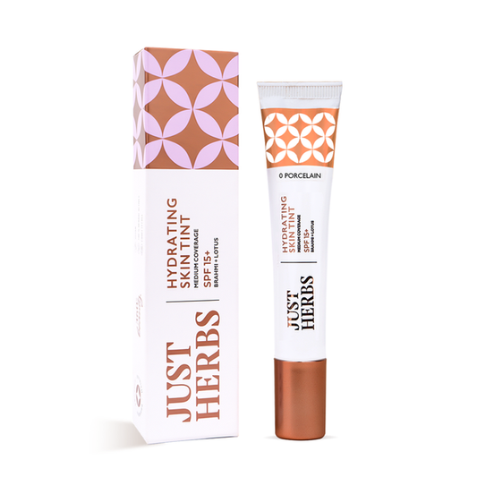 Just Hearbs Hydrating Skin Tint | Medium Coverage | SPF 15+ | 0 Porcelain | 20 ml