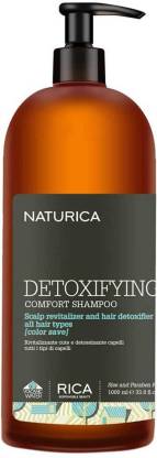 Naturica Detoxifying Comfort Shampoo for All Hair Type with Rosemary Oil and Capparis Spinosa Extracts - 1ltr