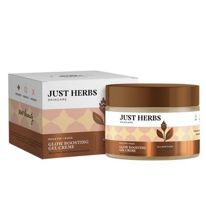 Just Herb Ayurvedic Mulethi Khus Glow Boosting Gel Cream 60 Gm