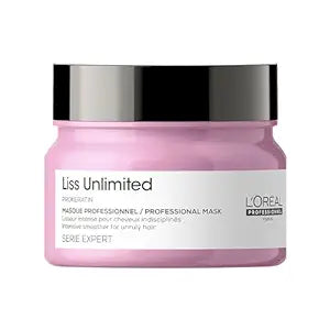 L'Oreal Professionnel Liss Unlimited Shampoo 300ml, Hair Mask 250gm & Hair Serum 125ml, Serie Expert