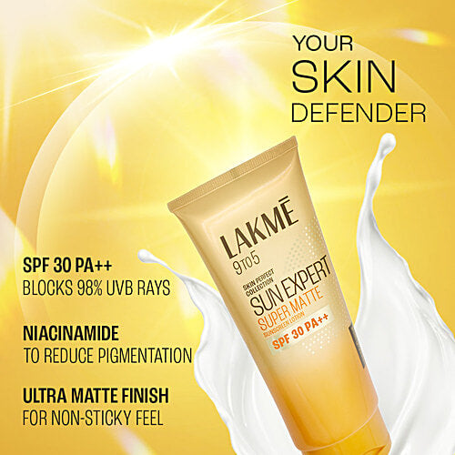 Lakme Sun Expert Super Matte Sunscreen Lotion - SPF 30 PA++, 50 ml