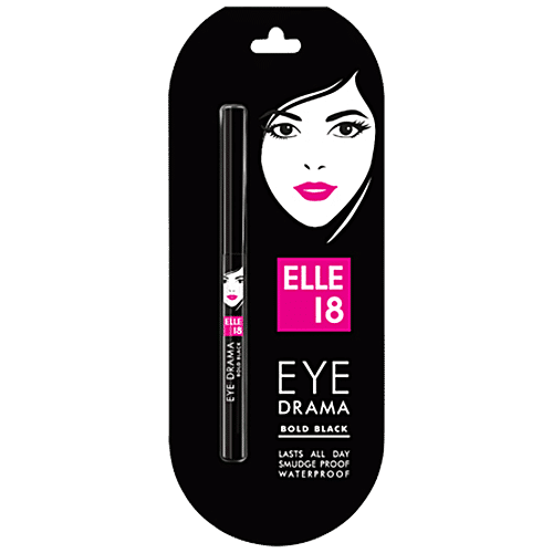 Elle 18 Eye Drama Kajal - Super Black, 0.35 g