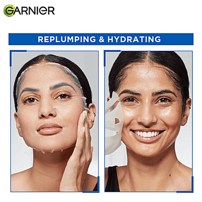 Garnier Skin Naturals Hydra Bomb Face Serum Sheet Mask - Hyaluronic Acid & Pomegranate, 28 g