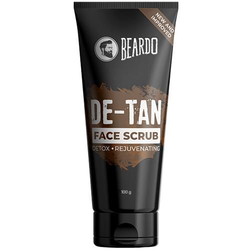 Beardo DeTan Face Scrub - Rejuvenates Skin, Removes Tan & Dead Cells, Blackheads, For Men, 100 g