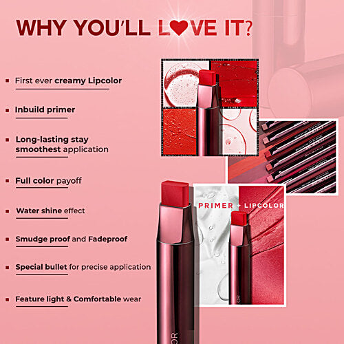ColorBar Creme Me As I Am Lipstick - Provides Rich & Soft Finish, 0.8 g Admiral - 008