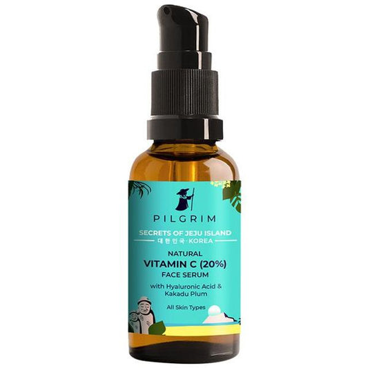 Pilgrim Natural Vitamin C Serum With Hyaluronic Acid & Kakadu Plum - For All Skin Types, 30 ml