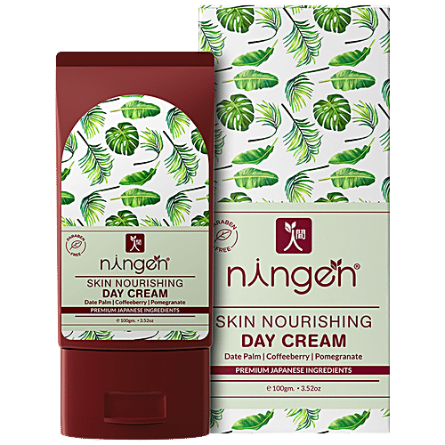 Ningen Skin Nourishing Day Cream - Date Palm, Coffeeberry & Pomegranate, Improves Skin Elasticity, 100 g