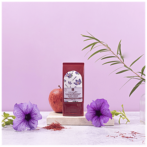 Ningen Skin Rejuvenating Night Cream - Apple, Saffron & Vitamin E, Soothes The Skin, 100 g